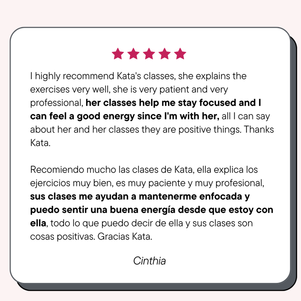 Our students' success stories - Low Pressure Fitness - hypopressive - shape your belly