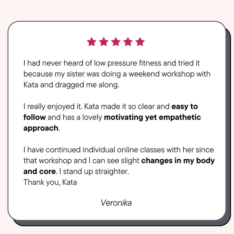 Our students' success stories - Low Pressure Fitness - hypopressive - shape your belly