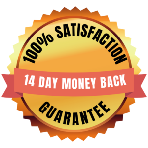 14-day money-back guarantee seal