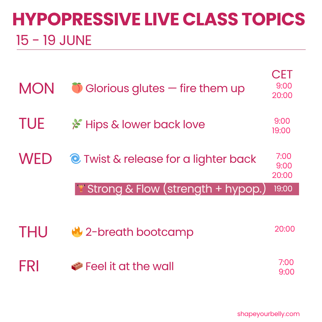 hypopressive and strength. For your 40+ body