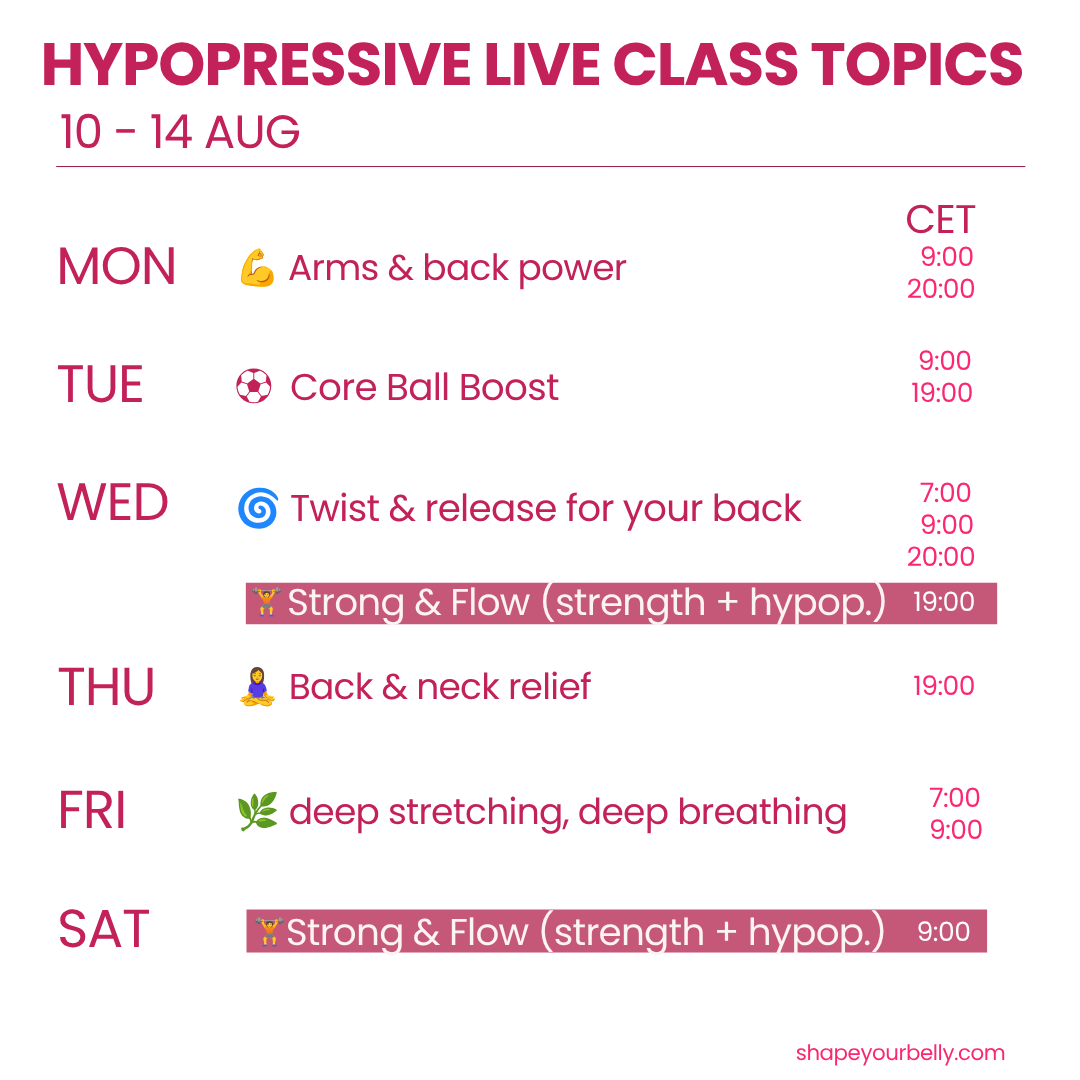 hypopressive and strength. For your 40+ body