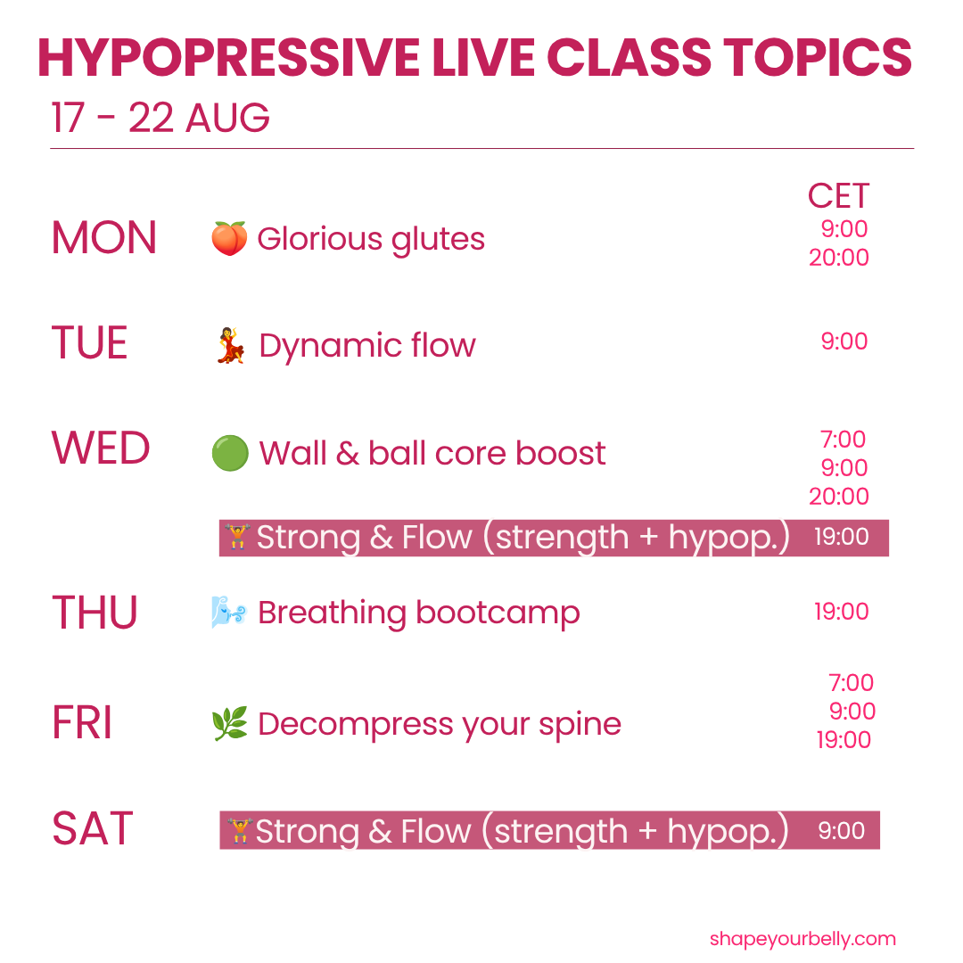 hypopressive and strength. For your 40+ body