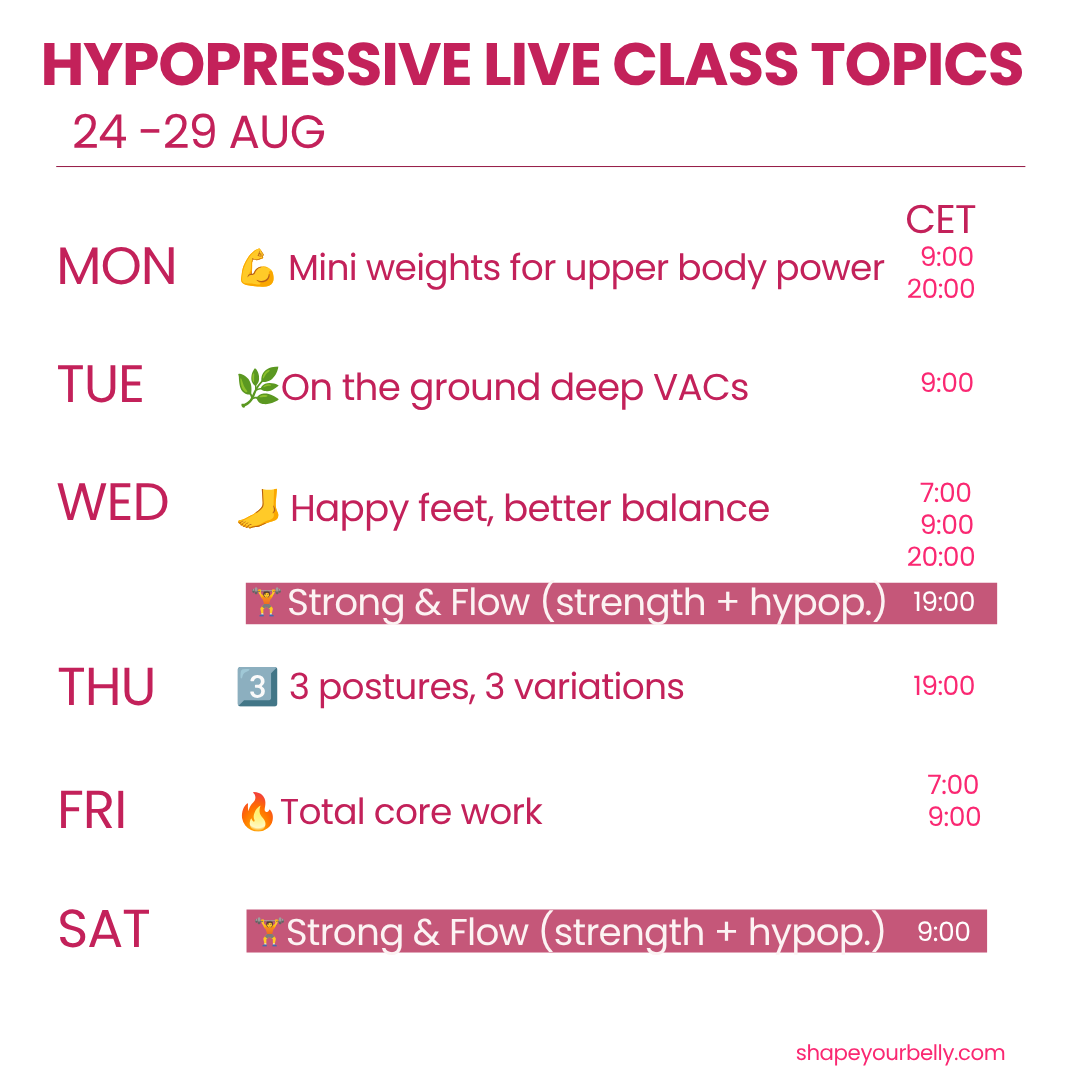 hypopressive and strength. For your 40+ body