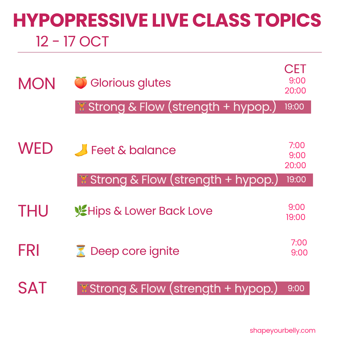 hypopressive and strength. For your 40+ body