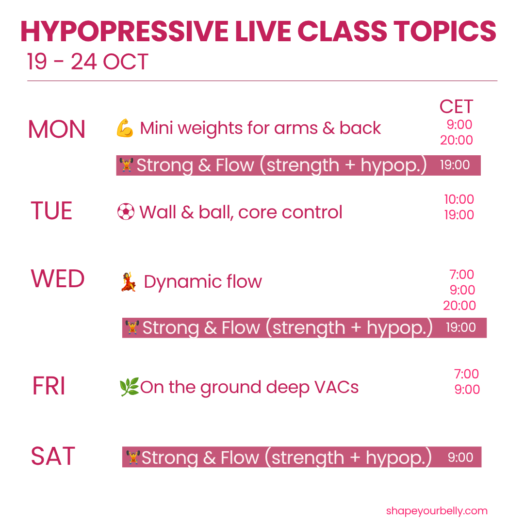 hypopressive and strength. For your 40+ body